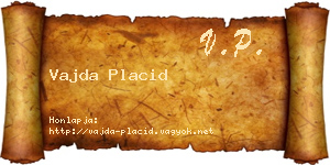Vajda Placid névjegykártya